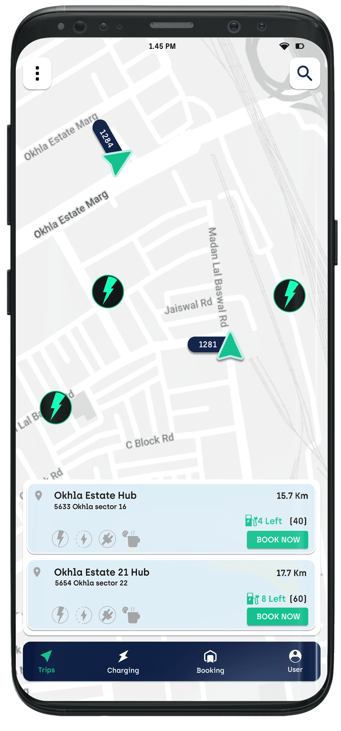 Shepherd App Map with Hubs
