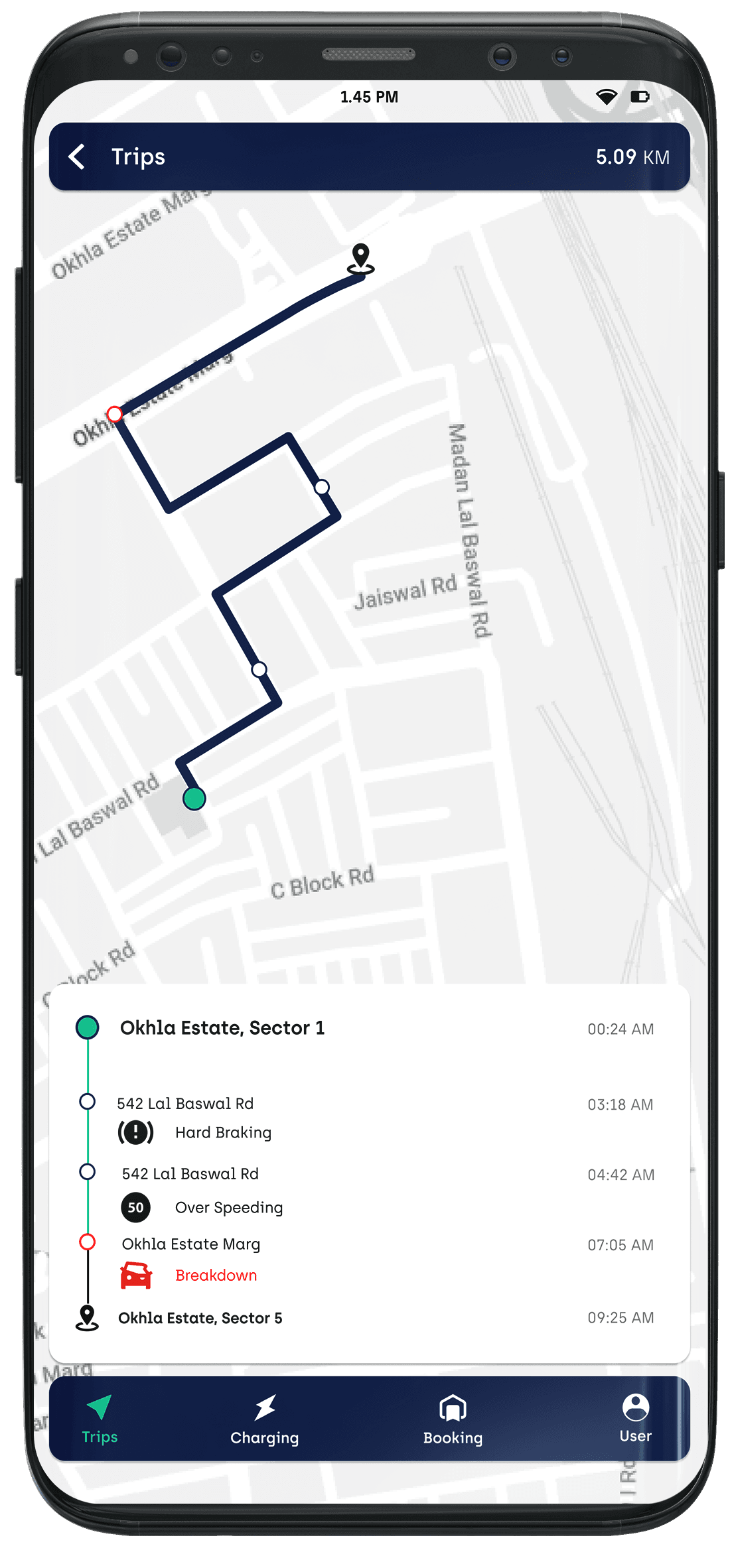 Shepherd App Trip Tab